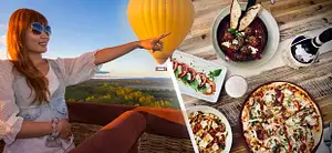 Cairns Classic Hot Air Balloon ride + FREE Lemoncello 3 course meal