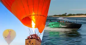 Hot Air Balloon with breakfast & FREE Arro Jetboat included | Gold Coast