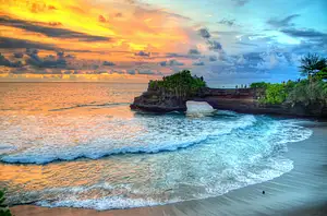 Sunset At Tanah Lot Temple | With Spa Option